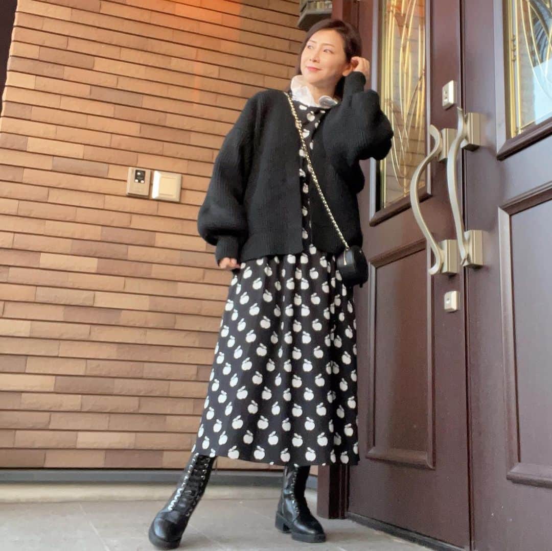 水谷雅子さんのインスタグラム写真 - (水谷雅子Instagram)「コーデ🎶 #ワンピース#ケイトスペード #ブラウス#kenzo  #黒ガーデンガン#aer #ブーツ#zara #水谷雅子#水谷雅子beautybook50の私  #水谷雅子の美容の秘訣シリーズ」2月14日 21時27分 - mizutanimasako