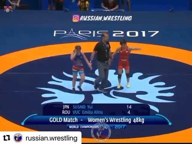 須崎優衣のインスタグラム：「Thank you for the amazing video🙏✨  #Repost @russian.wrestling with @make_repost ・・・ Юи Сусаки - двукратная чемпионка мира 🥇 , чемпионка Азии , Олимпийская Чемпионка , которой она стала в возрасте 22 лет  @yui106301susaki」