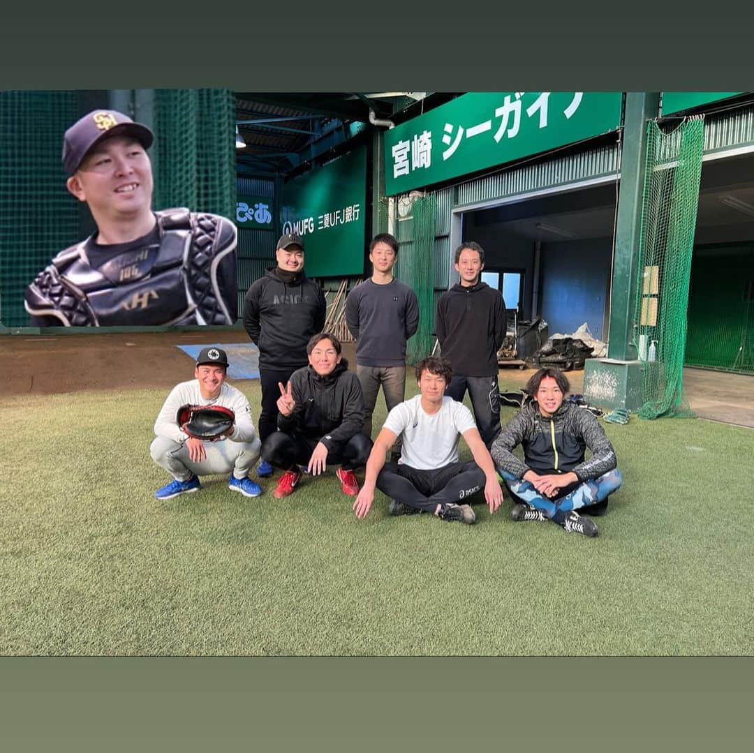 武田翔太さんのインスタグラム写真 - (武田翔太Instagram)「宮崎での自主トレ終了。 やりたい事は出来たと思います🔥 #武田翔太　#ケムナブラッド誠選手  #岡本直也選手  #自主トレレポート2022  #宮崎トレーニング  #サクハルコンディショニングパーク  @sakuharu.cond.park  #樋越(笑)  #卒アル的な」1月22日 8時59分 - shotatakeda18