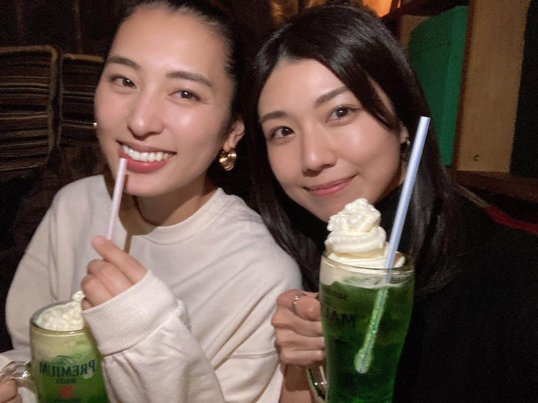 藤木由貴さんのインスタグラム写真 - (藤木由貴Instagram)「くりーむそーだとケイちゃん💚 @keiko_shimokyo」1月22日 15時07分 - yuki.grm