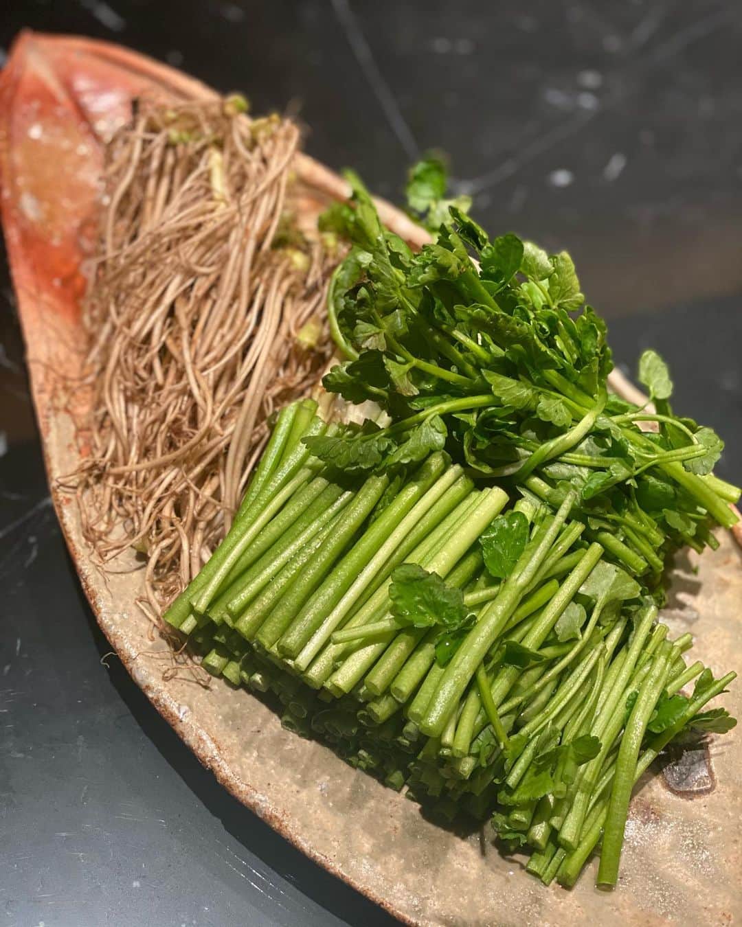 庄司夏子さんのインスタグラム写真 - (庄司夏子Instagram)「Beautiful ingredients ,blowfish and Japanese parsley Seri🐡🌿🌱🐡  Some people call fugu by the name “teppo”(gun🔫🔫). This is because the ovary and liver of a blowfish contain a poison called tetrodotoxin.behind the FUGU story😳  And Japanese parsley “Seri”has lye,Especially in the roots. Understanding poisonous and lye ingredients can help us discover a world of beautiful dishes 📚 ✨」1月23日 14時19分 - natsuko.ete