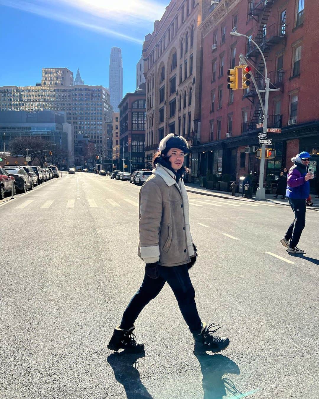 のインスタグラム：「🐑❄️🗽」