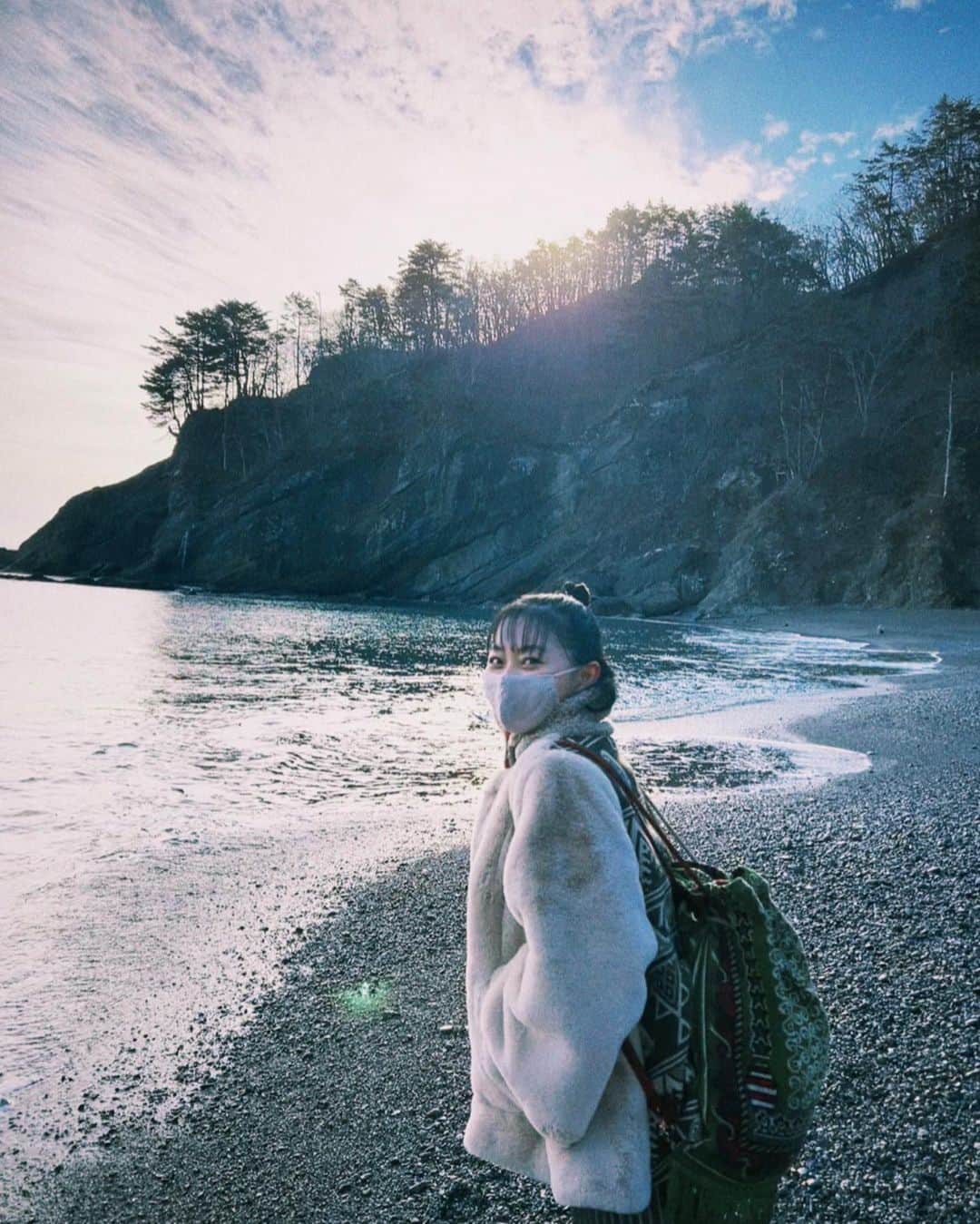工藤綾乃のインスタグラム：「BS11「私たち鉄印帳はじめます。」 明日、1月25日20時放送です！！ 水沢エレナさんと一緒に旅してきました😊❤️ 楽しかったなあ〜」