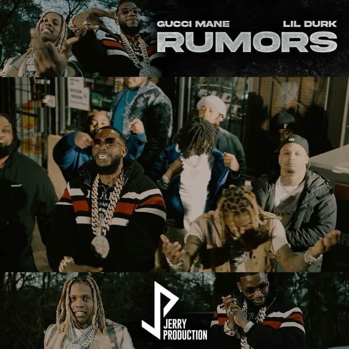 グッチ・メインのインスタグラム：「This gone be a street smash when we drop this at midnight it’s up #Rumors Wop and @lildurk 🥶🥶」