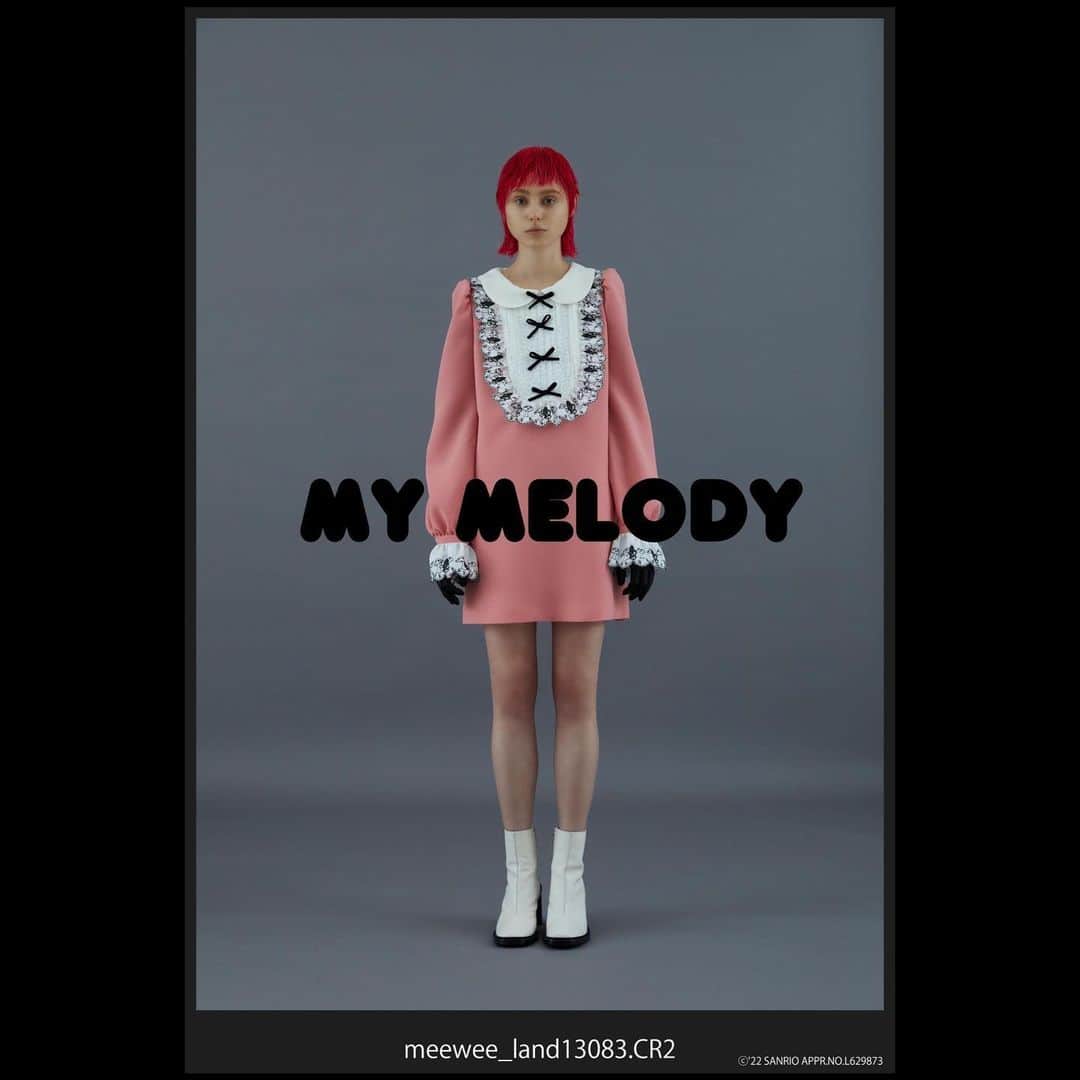 TORICOのインスタグラム：「🎀MEEWEE新作発表🎀  mymelody✖︎LAND by milkboy ✖︎MEEWEE  不定期にできた時だけお洋服を発表するブランドMEEWEEが新作を発表する事になりました。 しかもマイメロ様とコラボです。 LANDの皆様には大変お世話になりました。 正直仲良しになれて毎回死ぬ程笑って楽しくてたまらないかなり上げな日々を過ごせて幸せです。 服にも楽しい気分が出ていて素敵に仕上がりました。 このピンクのマイメロワンピースは着ると女の子を可愛くしてくれます。 MEEWEEサイトで一週間受注します。 皆さんぜひ見てください。  #まいめろ  #まいめろでぃ  #mymelody  #マイメロ  ＃マイメロディ #landbymilkboy   Photographer : Yuji Watanabe   Stylist : Shunji Sawai  Hair : Yuta Kitamura (Vow Vow)  Make-Up : Shihomi Nishio  Model : Ada (Tokyo Rebels) #meewee」