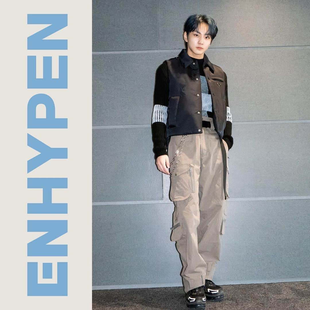 ENHYPENさんのインスタグラム写真 - (ENHYPENInstagram)「ENHY-FASHION #Blessed_Cursed @ [DIMENSION : ANSWER] Music Broadcasting 220113 ~ 220123 - M COUNTDOWN  - Music Bank  - Inkigayo - SHOW CHAMPION  #ENHYPEN #ENHY_FASHION #JUNGWON」1月26日 18時00分 - enhypen