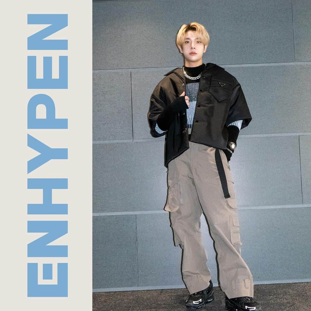 ENHYPENさんのインスタグラム写真 - (ENHYPENInstagram)「ENHY-FASHION #Blessed_Cursed @ [DIMENSION : ANSWER] Music Broadcasting 220113 ~ 220123 - M COUNTDOWN  - Music Bank  - Inkigayo - SHOW CHAMPION  #ENHYPEN #ENHY_FASHION #JAKE」1月26日 18時01分 - enhypen