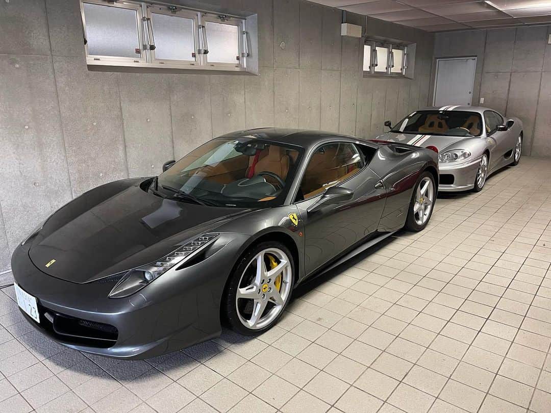 青木龍一のインスタグラム：「458イタリア×チャレスト  #458italia  #challengstradale  #f360challengestradale  #ferrari」