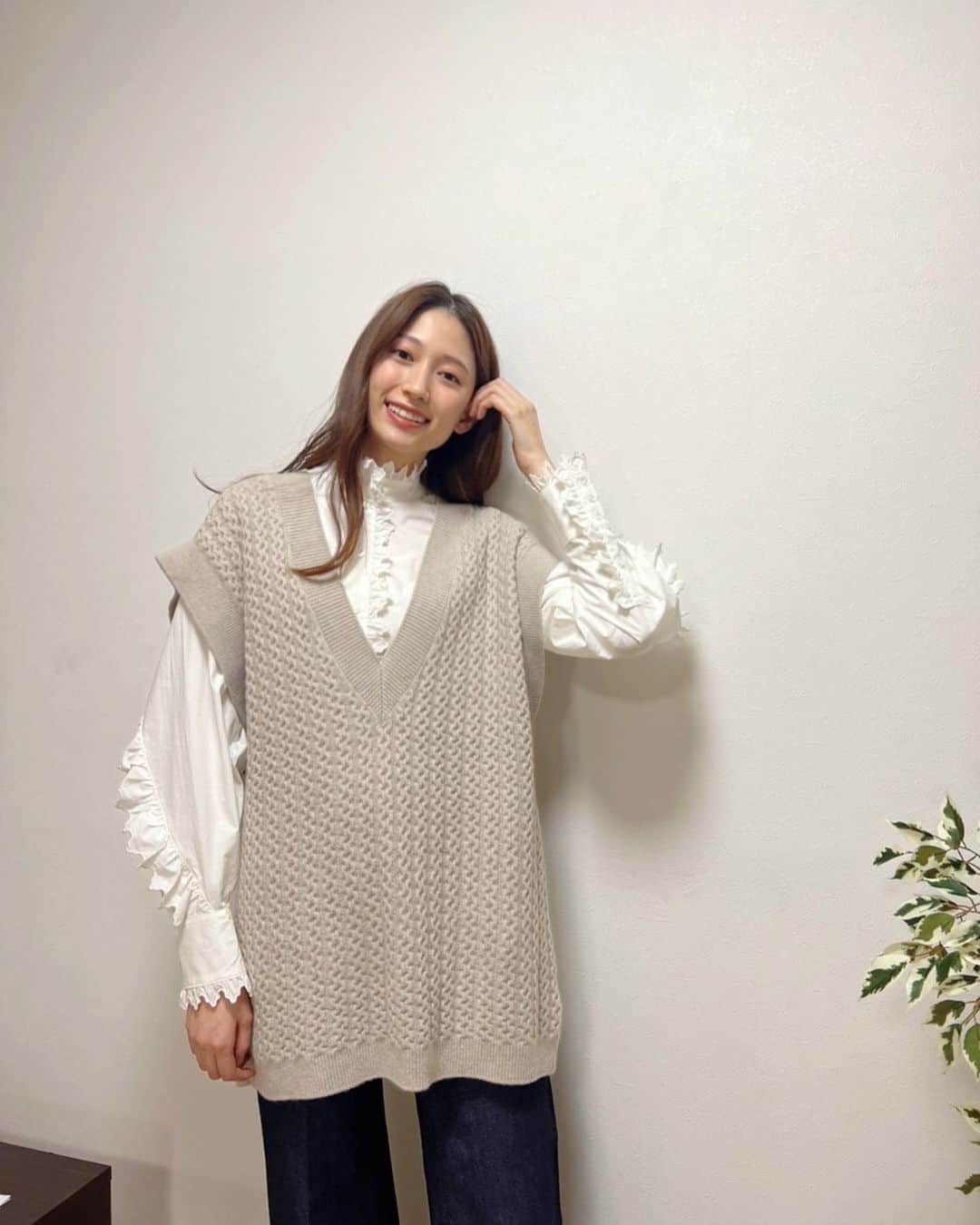 大野いとのインスタグラム：「撮影終わりに。私服☺︎☺︎ @hm」