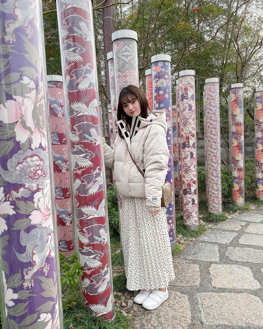 新澤菜央さんのインスタグラム写真 - (新澤菜央Instagram)「かわいい？❤︎❤︎❤︎  #キモノフォレスト #京都 #オールホワイトコーデ」1月26日 20時41分 - _shinshin_48