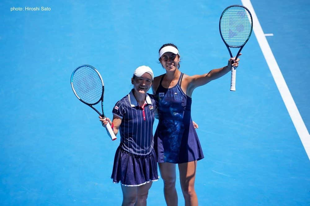 柴原瑛菜のインスタグラム：「✨Thank you @australianopen @tennisaustralia 🙏🇦🇺  Had such an amazing time competing here in a Melbourne in front of fans😆 Thank you to everyone for all of the support from around the world🌎💕  皆さま応援本当ありがとうございました！📣 全豪オープン初めての準決勝進出だったのですが、敗退となってしまいました。 今回はメディアを通して沢山のファンの方が実際に試合をライブで見てくださり世界中から声援を感じていた気がして嬉しかったです！  まだまだシーズン序盤ですが、今年は4大大会取りに行きます❤️‍🔥❤️‍🔥  応援よろしくお願い致します！  #enashibahara #wta #ellesse #ellessejapan #yonex #yonexjapan #2021 #asicsjapan   #柴原瑛菜 #プロテニス選手 #エレッセ #ヨネックス #橋本総業ホールディングス #シンポウテニスリゾート」