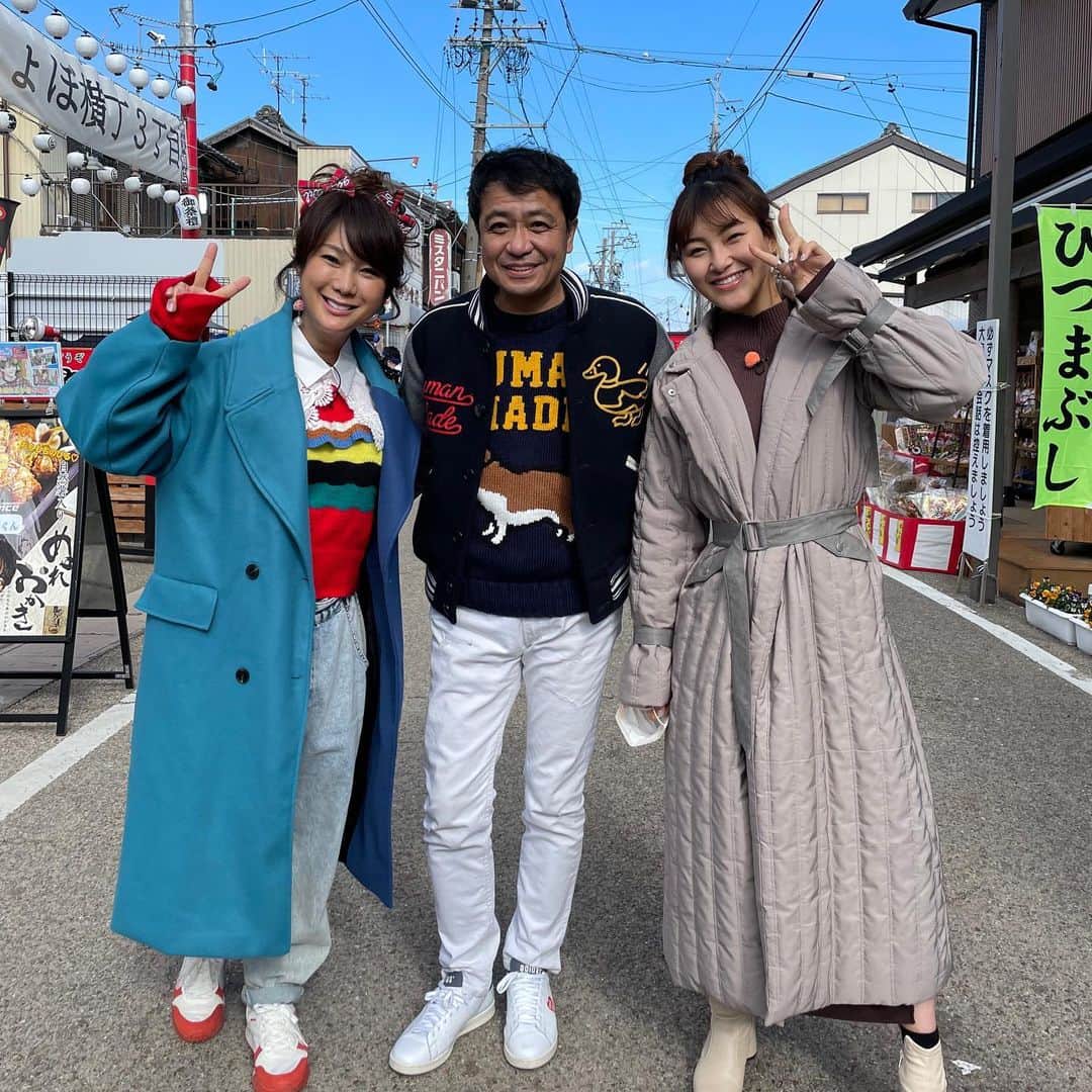 村上佳菜子のインスタグラム：「… なんと、デラメチャにヒデさん きてくれました！❤️ 嬉しすぎる🥺 . . . #デラメチャ気になる！ @deramecha_tva  @aiharuna_official」