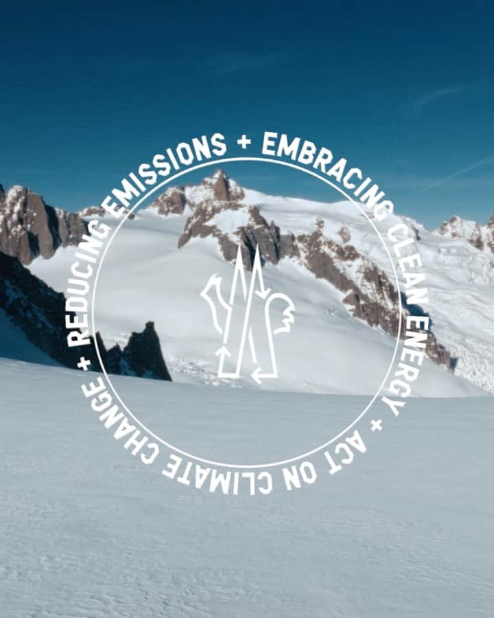モンクレールのインスタグラム：「Act on Climate Change.  The first Moncler Born To Protect sustainability pillar is a commitment to protect the planet.  We pledge to use 100% renewable energy by 2023, and we successfully reached carbon neutrality in all our sites in 2021.  Learn more about #MonclerBornToProtect and our sustainability journey on Moncler.com.」