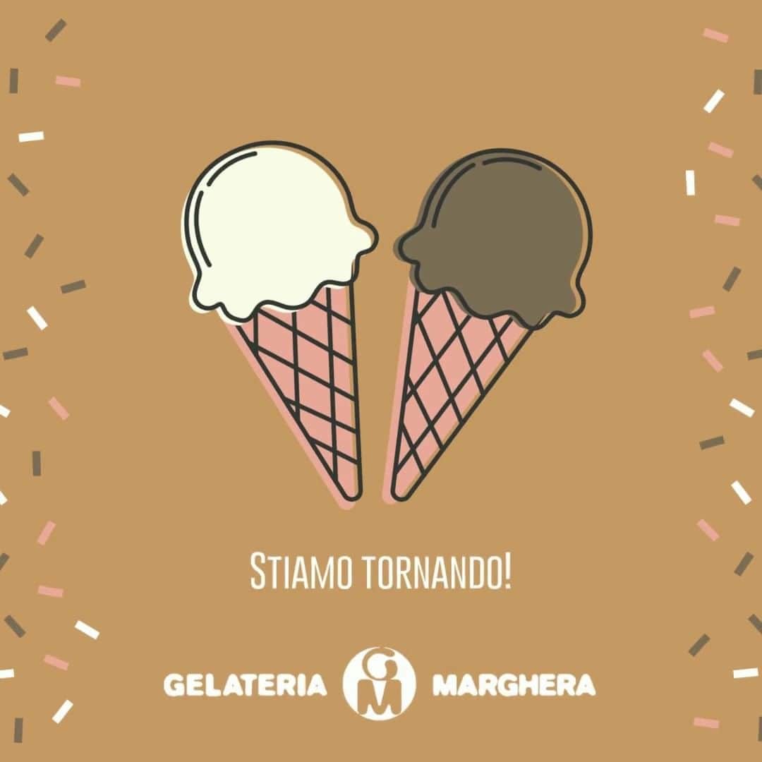 のインスタグラム：「- 6️⃣giorni alla riapertura, noi abbiamo iniziato il conto alla rovescia. Siamo quasi pronti, manca poco! 😍  👉Ci vediamo Venerdì 4️⃣Febbraio #gelateriamarghera」