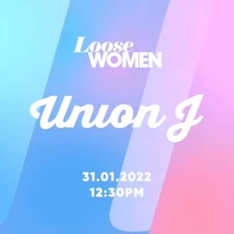 Union Jのインスタグラム：「Loose Women TOMORROW 12:30pm @itv @loosewomen #unionj #reunionj」