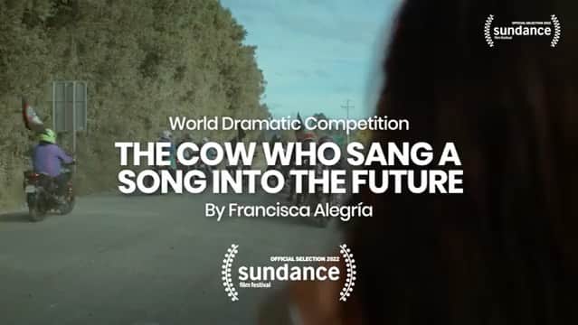 ミア・マエストロのインスタグラム：「Repost from @thematchfactory • Thank you so much, #Sundance! It has been a pleasure, but before saying goodbye let's take a look at what the critics are saying about Francisca Alegría's debut film. The beautifully profound and poetic THE COW WHO SANG A SONG INTO THE FUTURE is a must-watch for sure!」