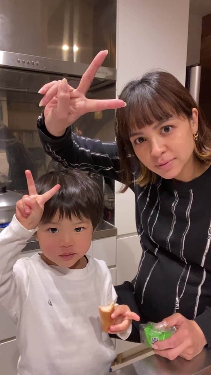 鈴木サチのインスタグラム：「あっくんは少しだけ登場😅😅 忙しい時間にありがとうございました😊」