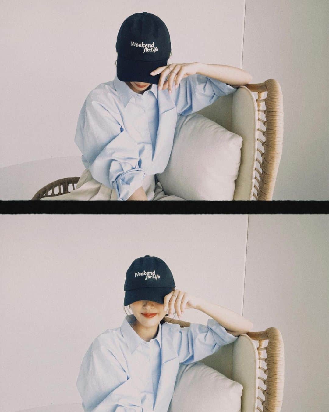 近藤千尋のインスタグラム：「寝落ちする前にインスタ更新できた今日。笑 皆さん今日もおつかれさんでした🥰 よし、洗濯物たたんでから寝るぞ💤 Netflixも見たいし忙しいわぁ(早く家事しなさい)  TGMの撮影にてオフショット✌️📸 またこのアイテム達が 販売されたら告知しますね💗」
