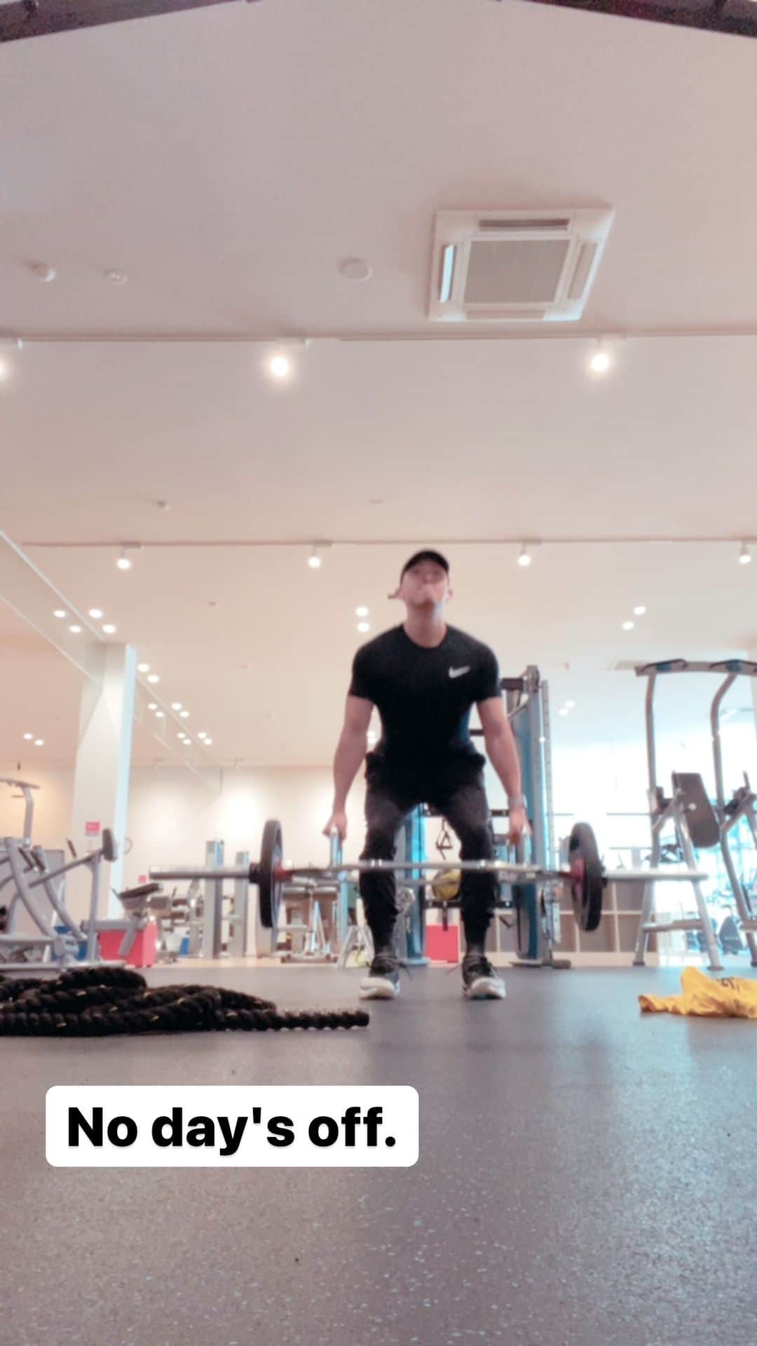 大原亞紋のインスタグラム：「#workout ＃トレーニング　＃ウエイト　#スクワット　#basketball #バスケ　#nike」