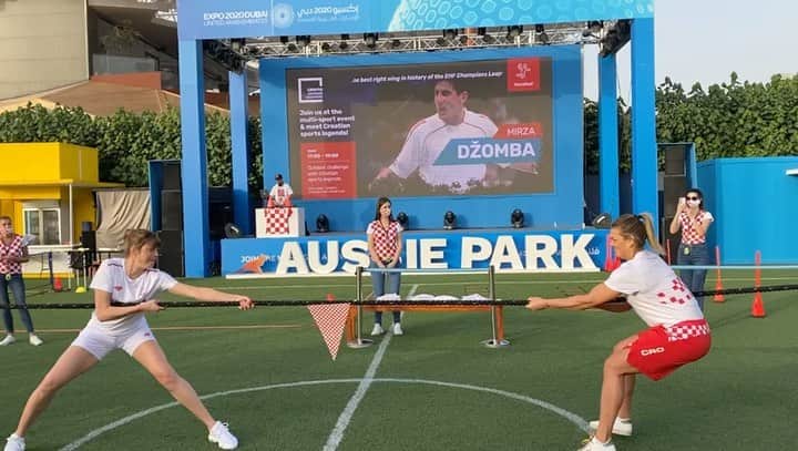 ブランカ・ブラシッチのインスタグラム：「#croatiainspiringchampions at #expo2020dubai 🙌🏻🇭🇷 What an amazing experience it was! @discus70queen  @sinkovicbrothers  @citizen_of_the_world_10  @pletikosastipe」