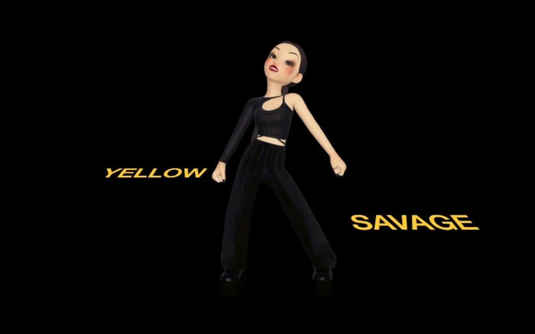 イム・キムのインスタグラム：「YELLOW SAVAGE Remix  OUT NOW on my youtube❤️  Link in bio   Happy Lunar New Year🎊  Remixed by @freerangeneighborkid  Original Song by @aespa_official」