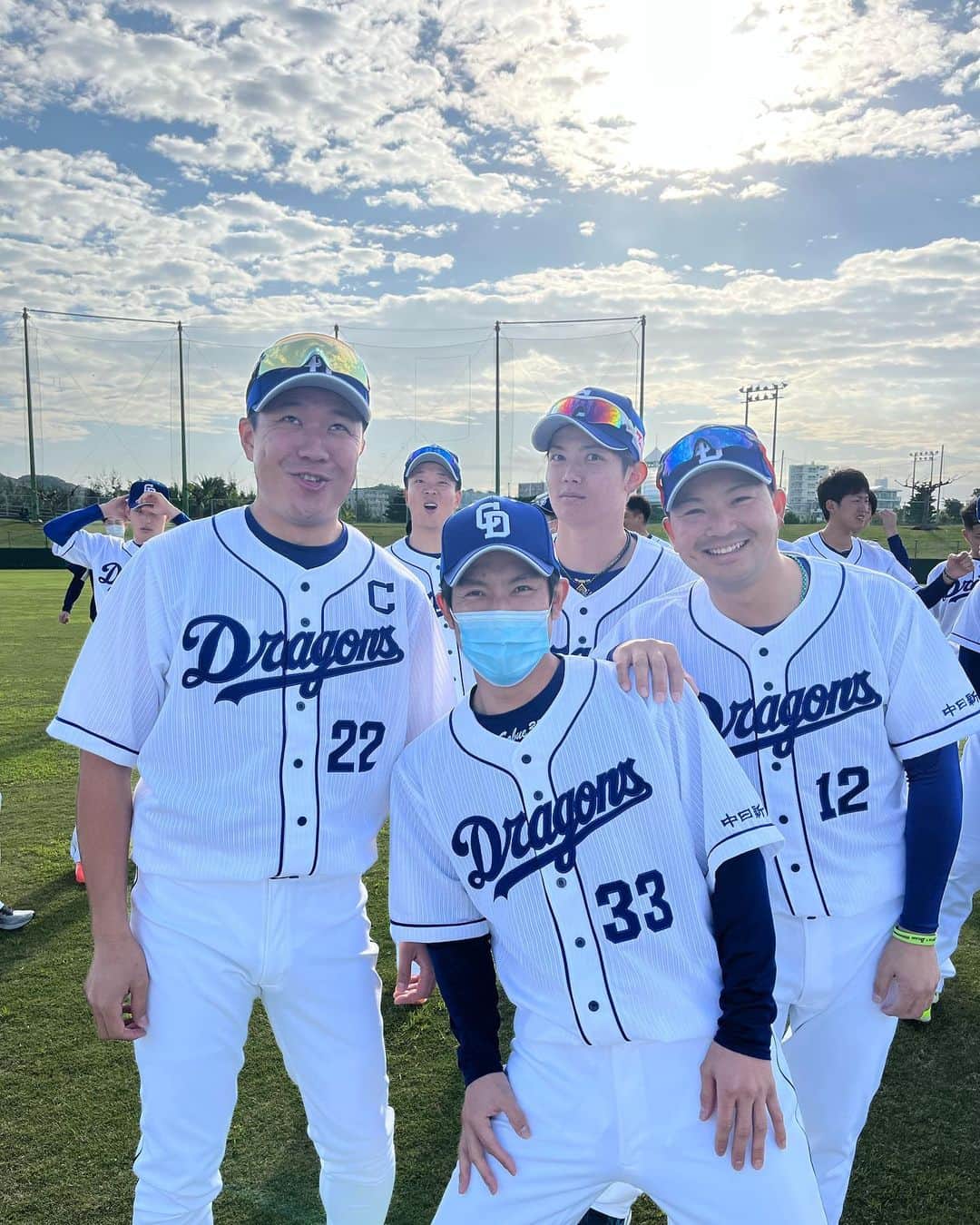 祖父江大輔のインスタグラム：「#Camp#Campin#大野雄大#田島慎二#岡田俊哉#柳裕也#沖縄 #藤井淳志　さんがいない沖縄 @yudai_ohno  @taji.12  @atsushi.fj4」
