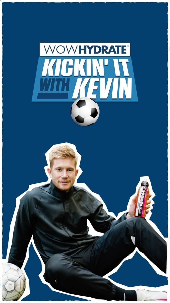 のインスタグラム：「Stay balanced, stay healthy, recover, and become the best with my tips @wowhydrate 📝 #KickinItWithKevin⚽ #ad」