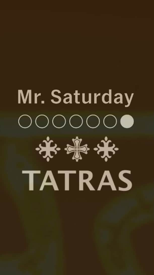 タトラスのインスタグラム：「TATRAS ventures into a new creative partnership for Fall Winter ’21 with Mr. Saturday, is a brand founded by @joey_saturday .   The collection was designed with a fusion of classic and futuristic designs.   Together, TATRAS and @mrsaturday provide a premium collection.   #tatrasofficial  #21awcollaboration」