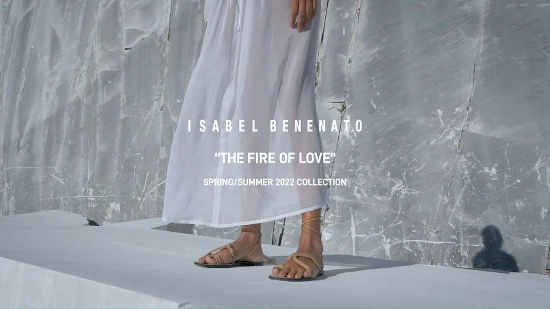 のインスタグラム：「THE FIRE OF LOVE.  Isabel Benenato Spring Summer Collection 2022  Now available online www.isabelbenenato.com」