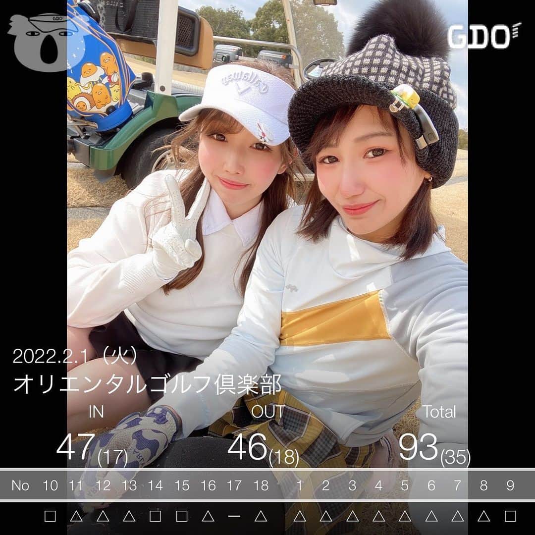 のインスタグラム：「みきのアイドルふみちゃん😁💕💕 動画撮ってくれてる時の声も可愛い🤭❣️笑 ぐでたまのマーカーくれたんやけど、だし巻き卵に大根おろしまで乗ってて緩いかわいい🤤💜💜 もっと上手くなれるようにお互い頑張ろうね🥺✨呑ますけど🍻❤️笑 途中から土砂降りでびっくりしたぁ🤣🤣🤣☔️ 次回も楽しみ🎵💖  #ゴルフ女子 #ゴルフ女子と繋がりたい #ゴルフ女子コーデ #関西ゴルファー #関西ゴルフ女子 #関西ゴルフ女子と繋がりたい #関西ゴルファーと繋がりたい #飲兵衛ゴルファー #飲兵衛女子 #飲兵衛 #エンジョイゴルフ #オリエンタルゴルフ倶楽部 #healcreek #ヒールクリーク #スイング動画」