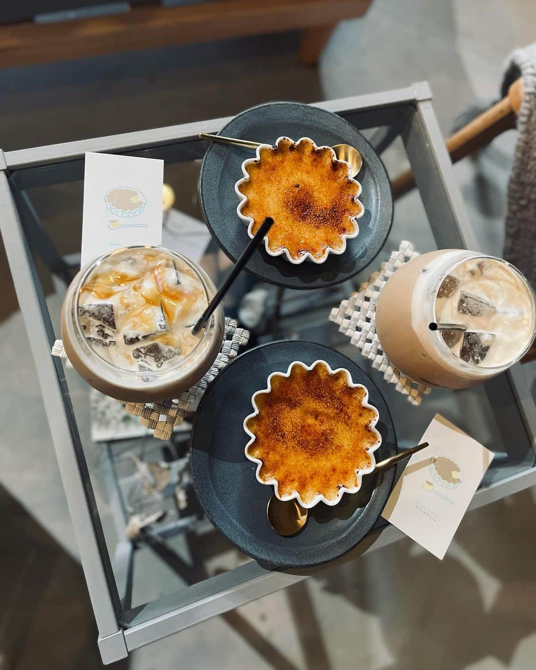 okamotosayaka のインスタグラム：「🥮☕*° . . . . . . . . . . . #cafe#cafelatte#coffee#creambrulee#カフェ#カフェ巡り#クリームブリュレ#カフェラテ#コーヒー#ラテ#カフェめぐり」