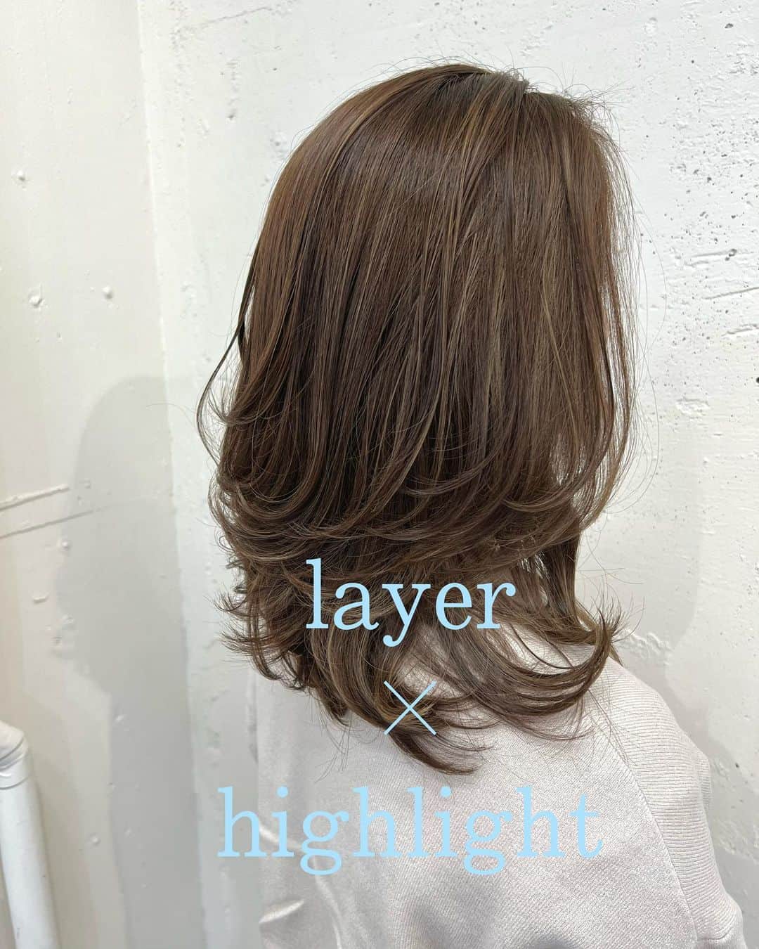 NORIのインスタグラム：「layer × highlight」
