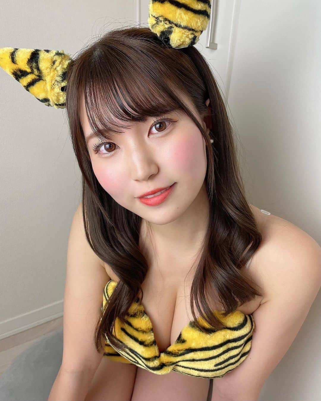 坂東遥さんのインスタグラム写真 - (坂東遥Instagram)「🐯🚧  今日は節分の日だから 鬼ちゃんになりました💡  虎っぽいけど ツノあるから鬼ちゃんです〜  みんなは、お豆投げたり 恵方巻き食べたかなー？  わたしは安定のうどんです🍲」2月3日 23時22分 - b.haruka1103