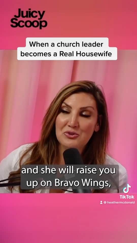 ヘザー・マクドナルドのインスタグラム：「I hope Jesus comes for me. On #juicyscoop with @upandadamlive #marycrosby #rhslc #bravotv #religion #cult」