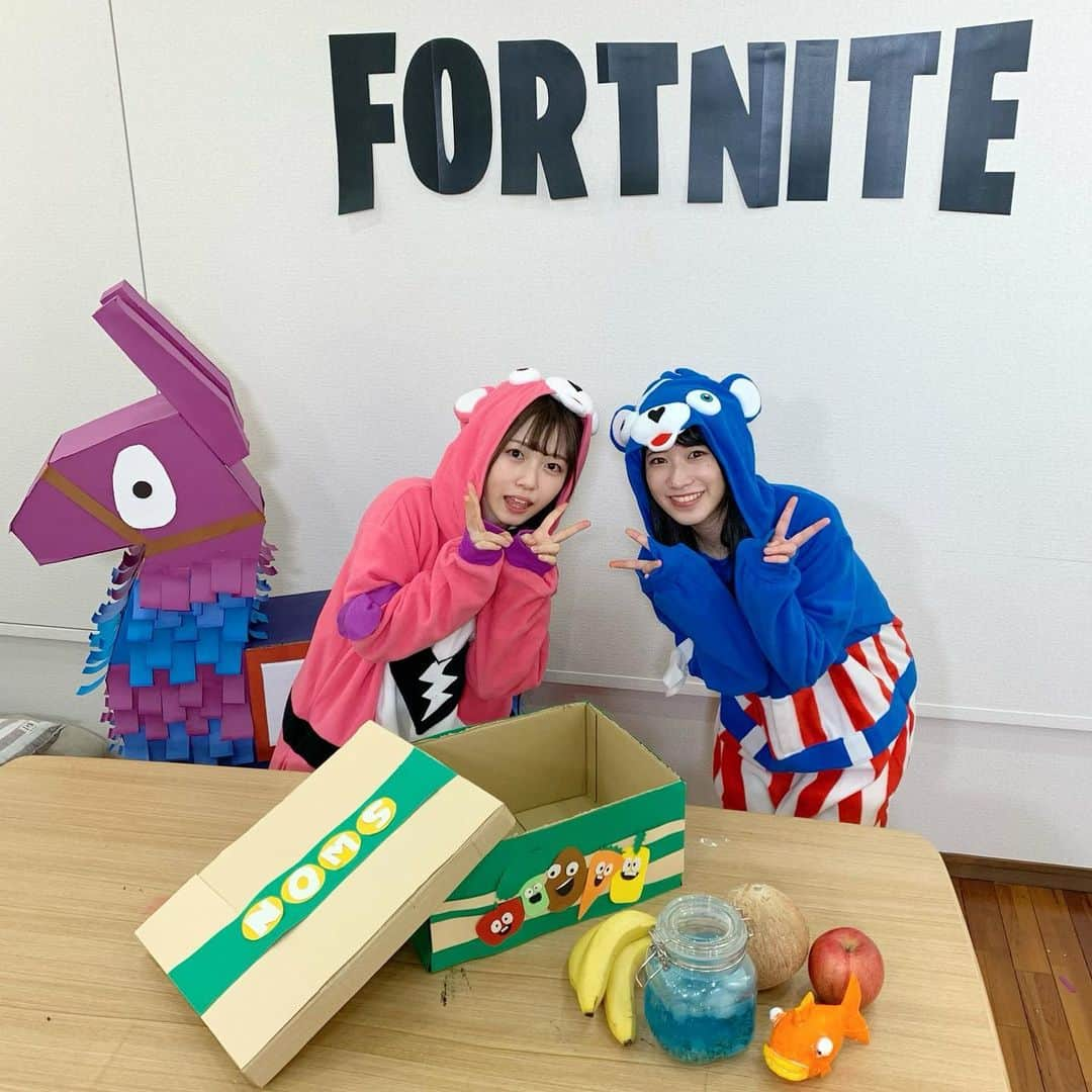 加藤一華さんのインスタグラム写真 - (加藤一華Instagram)「. フォートナイトめし🎮🍌🍎 デカポ作りました！🍯💧  #Fortnite #フォートナイト #コスプレ #cosplay  #着ぐるみ #ボンボンTV #デカポ #いちどみ #ぷりぷりシスターズ」2月4日 20時55分 - ichika_kato