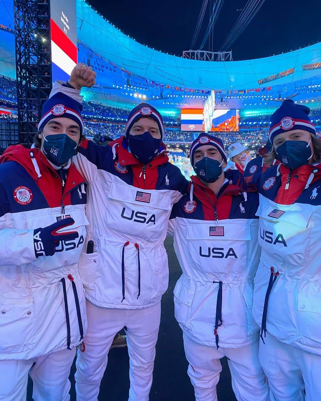 ショーン・ホワイトのインスタグラム：「Let the games begin!! So incredibly proud to represent @TeamUSA. Let’s go!! @Olympics」