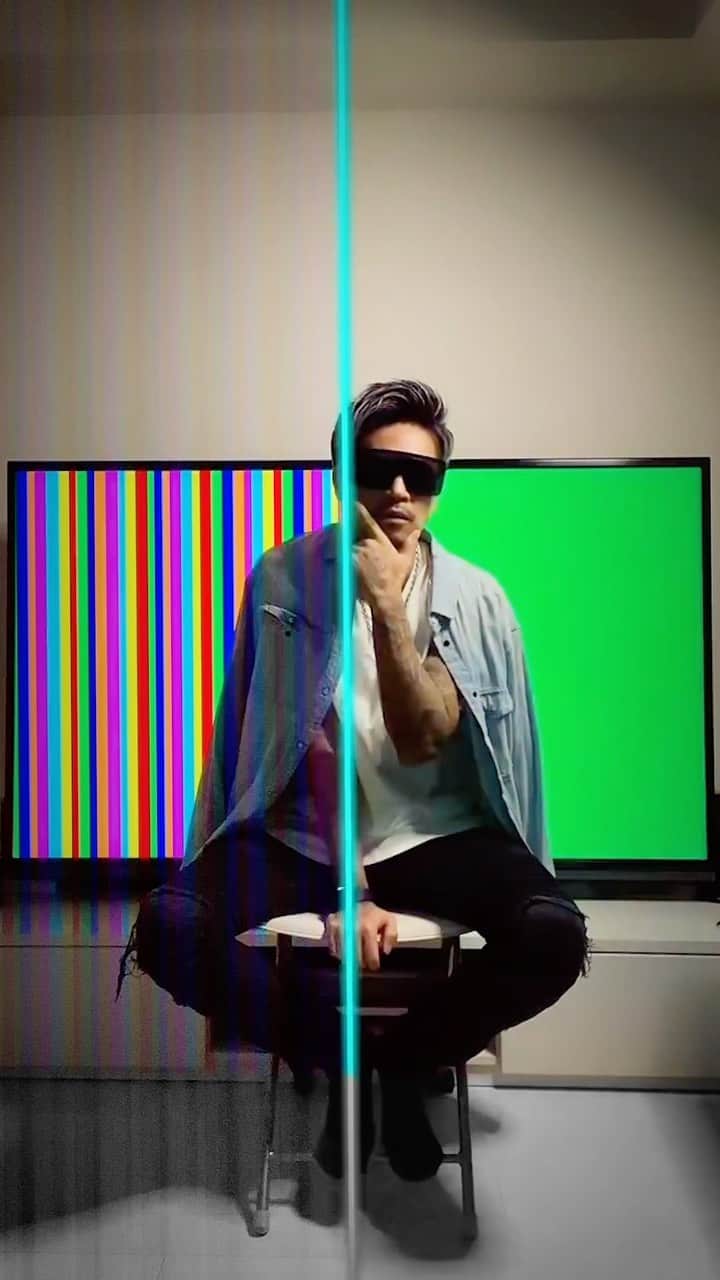 DJ ACEのインスタグラム：「そんな感じ Time Warp Scan   #timewarp #timewarpscan #flash #rainbow #vhs #タイムワイプ #tiktok #ACE1 #DJACE1」