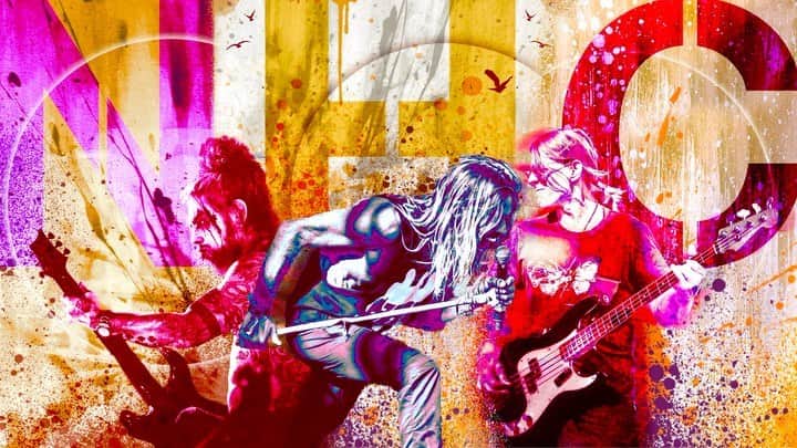 デイヴ・ナヴァロのインスタグラム：「Leave it to @nhcmusicofficial to cover @level42official ‘s SOMETHING ABOUT YOU! @taylorhawkinsofficial @chrischaneybass @davenavarro on our new ep “Intakes & Outtakes” Art: @troxphotos x @sel_dog Design: @skeletonagency Produced by @robertadamstevenson & @johnlousteau」