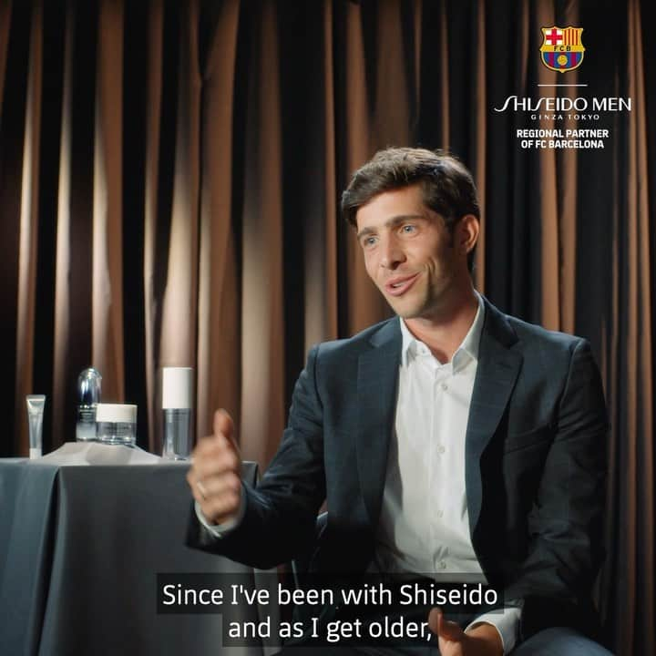 セルジ・ロベルトのインスタグラム：「“Looking after yourself is being good to yourself. In the end, when you feel good about yourself, the people around you can see it and I think that's the right way to be every day.”     #ShiseidoMen  #startnowstayvibrant」