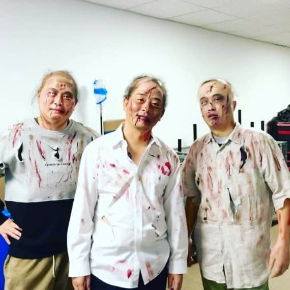 キム・ジュノのインスタグラム：「개승자  좀비 끝까지 가즈아 #개승자#좀비#zombie」