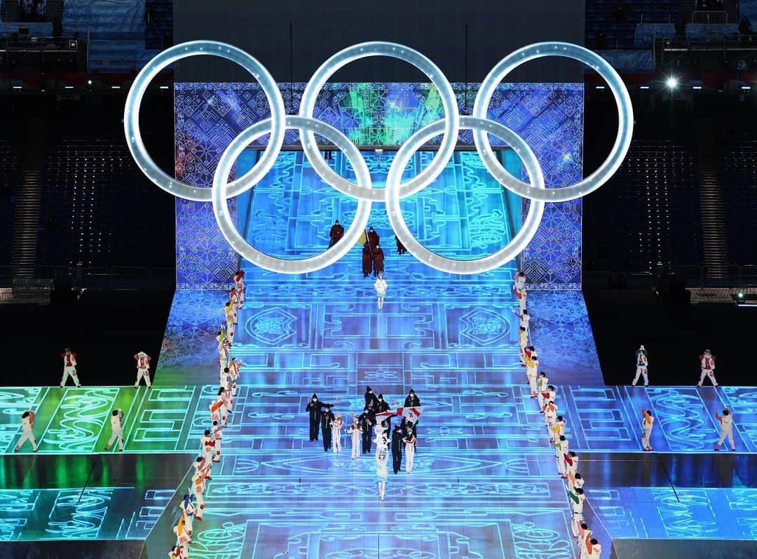 モリス・クヴィテラシヴィリさんのインスタグラム写真 - (モリス・クヴィテラシヴィリInstagram)「Opening Ceremony - Beijing 2022!  Flagbearers with @ninotsiklaurii   Thank you to Georgian NOC for the honor!  #moriskvitelashvili #beijing2022 #china #flagbearer #georgia #figureskating」2月7日 1時22分 - moriskvit