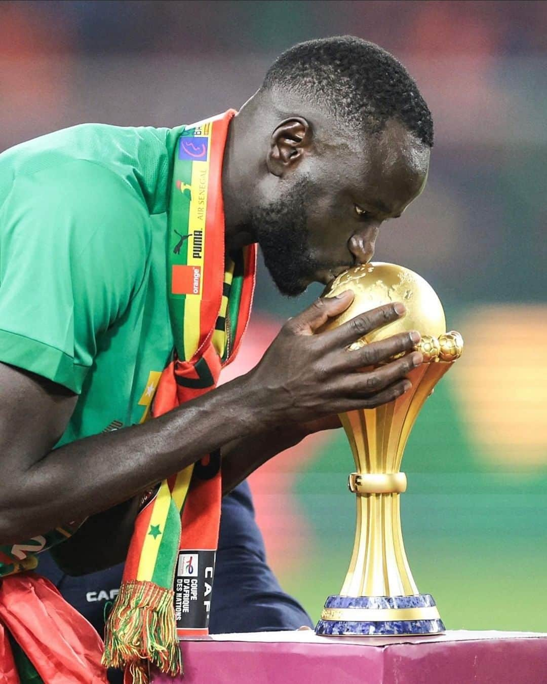 シェイフ・クヤテのインスタグラム：「Champion d’Afrique 🌟🇸🇳🦁  #Alhamdoulilaforeverything🙌🏿❤️🙌🏿」