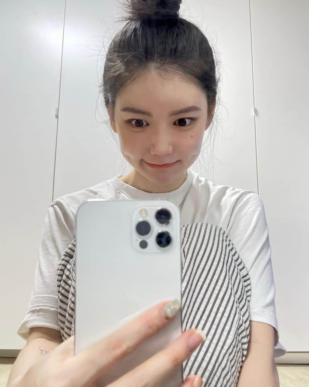 イ・ミンジュのインスタグラム：「🧸🥦🍅🍳」