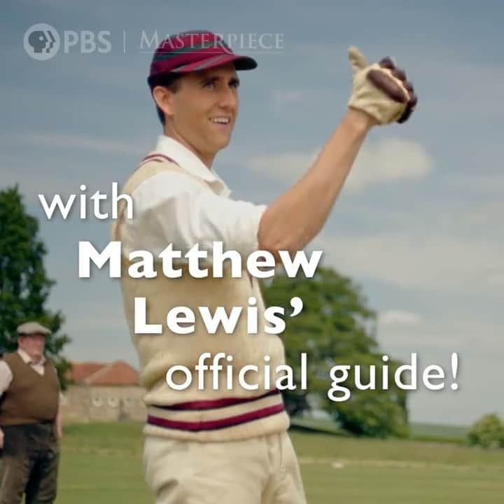のインスタグラム：「All the gear, no idea 🏏. All Creatures Great and Small is on the @pbs video app. And this handy cricket guide is available on the @masterpiecepbs YouTube channel. Though it’ll probably confuse you even more. @allcreaturestv」
