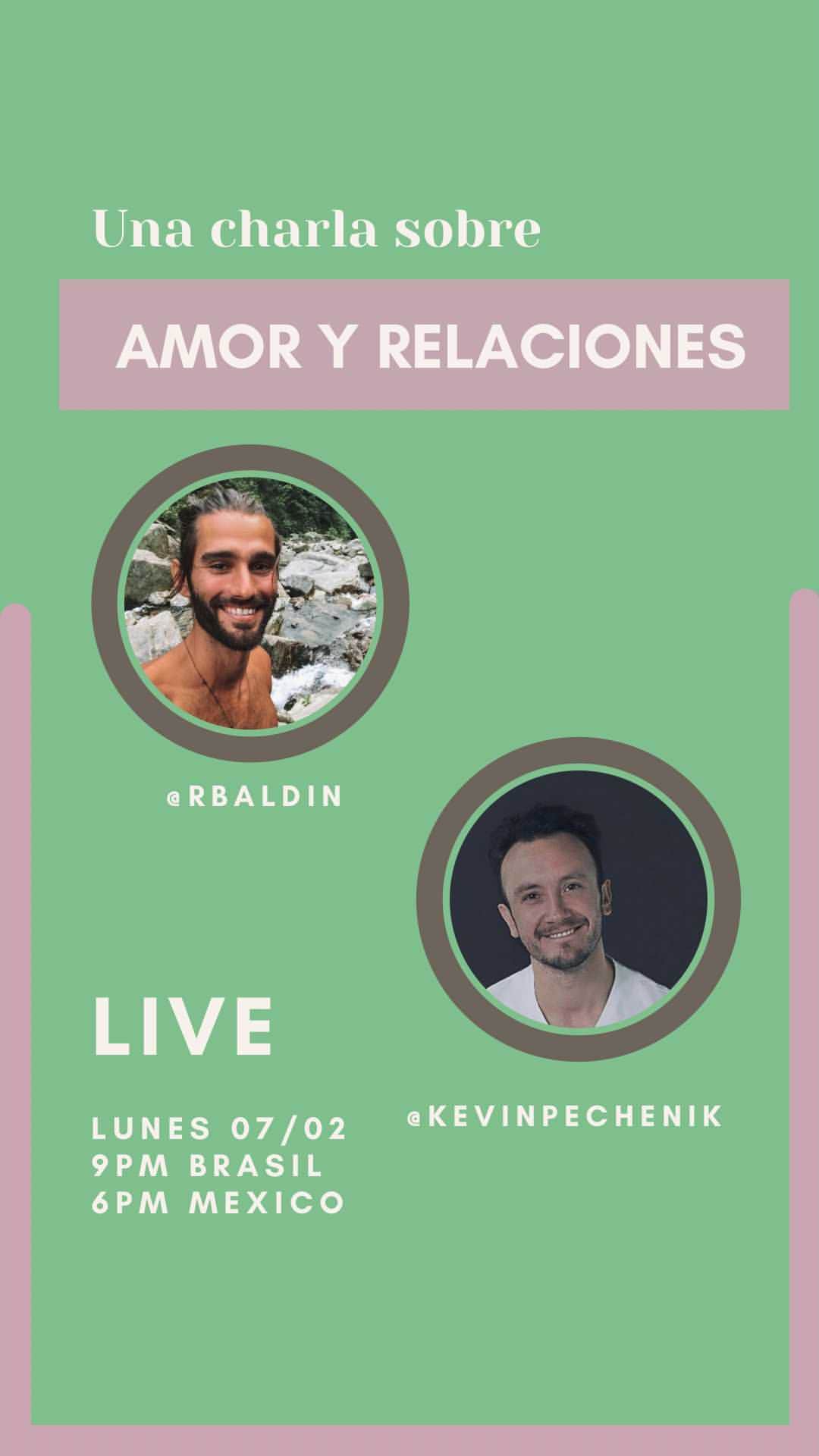 Ricardo Baldinのインスタグラム：「Hablar del amor parece nunca ser suficiente, quizás palabras no sean profundas como para definir algo tan grande y poderoso. En esta charla con @kevinpechenik tratamos de hablar un poco sobre el corazón, ego y como nos relacionamos.  Ojalá les guste! 🙏🏽🤍」