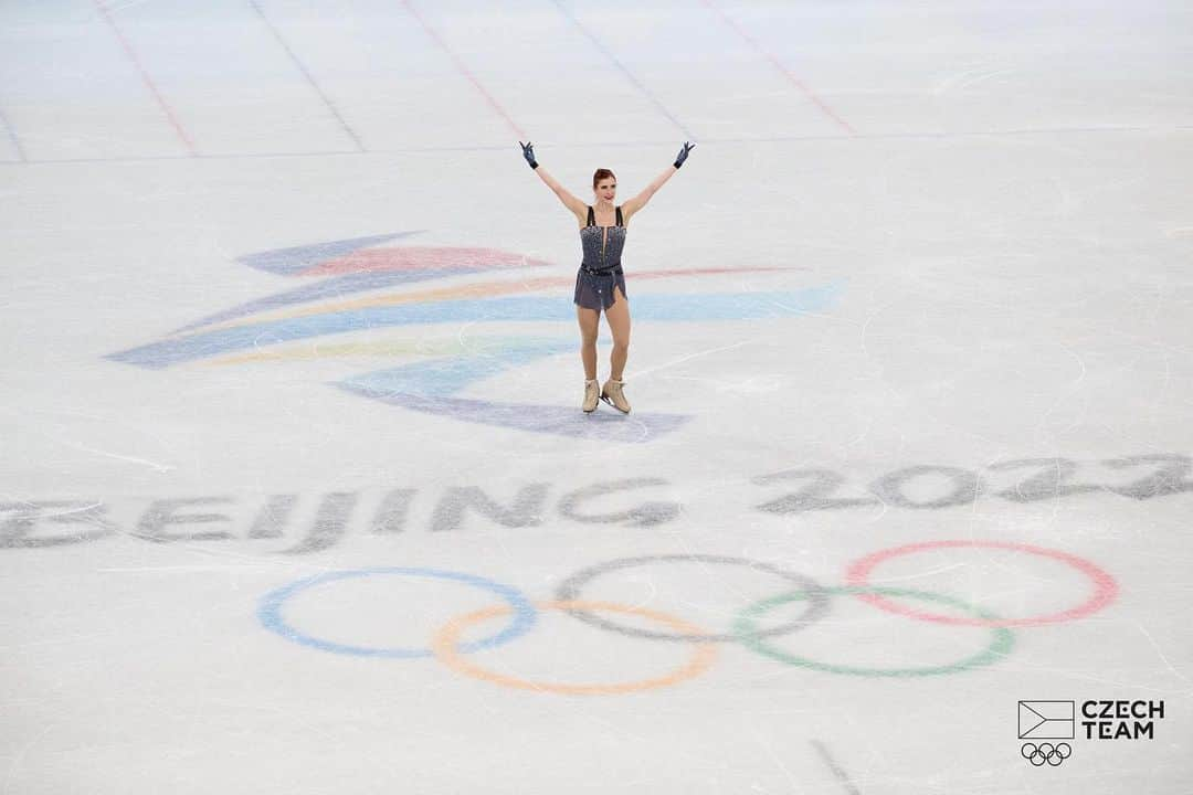 エリスカ・ブレジノワのインスタグラム：「A dream that became reality 😍  #dream #olympics #sweetdreams #beijing2022 #china」