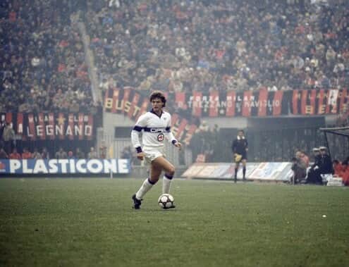 ジャンカルロ・アントニョーニのインスタグラム：「Milan-Fiorentina anni 80’」