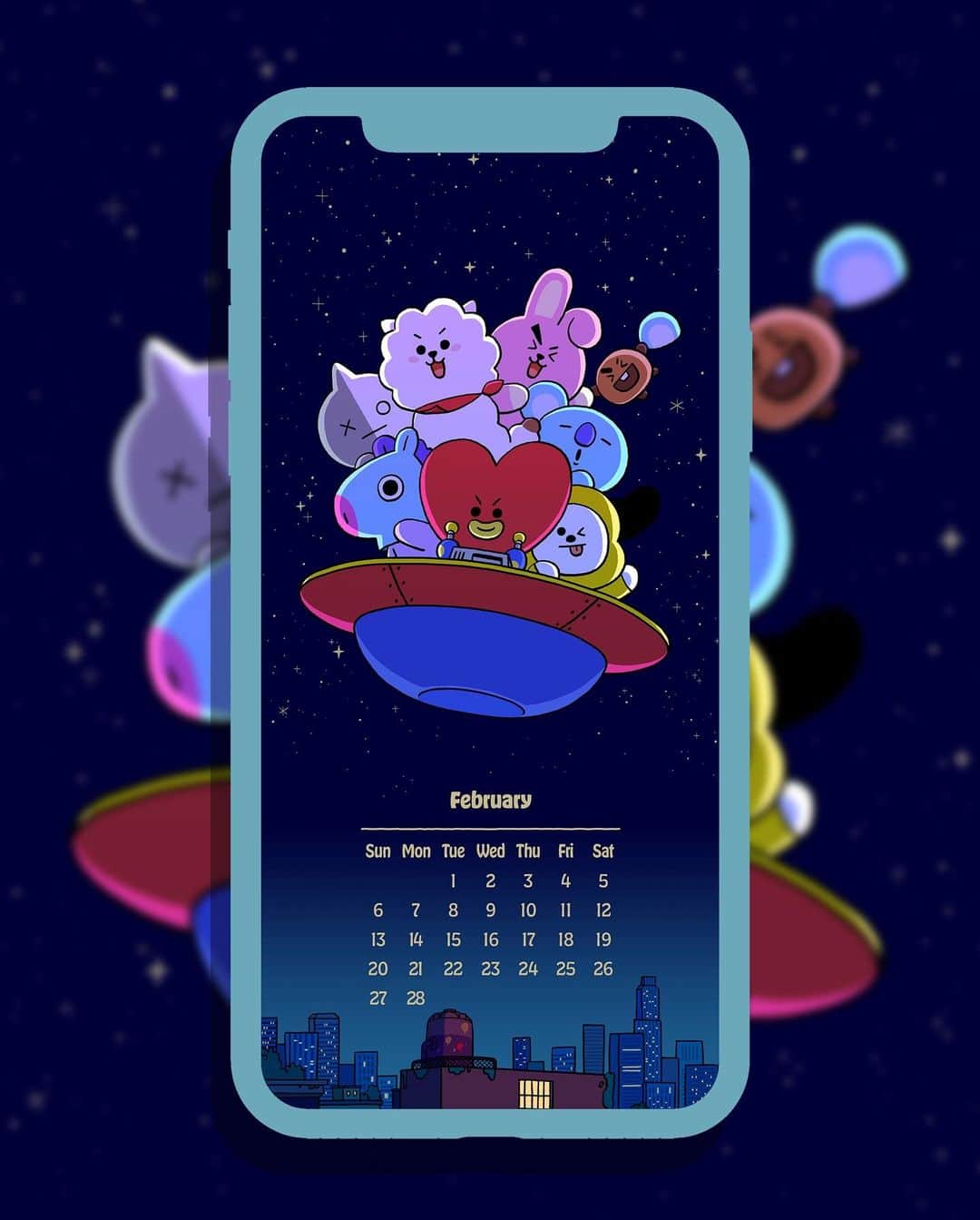 BT21 Stars of tomorrow, UNIVERSTAR!さんのインスタグラム写真 - (BT21 Stars of tomorrow, UNIVERSTAR!Instagram)「Hold on tight! Let's kick-off the new month with BT21🚀  📱Open the app for download! 👉 Link for app in bio (check our IG story as well)!  #BT21 #wallpaper #lockscreen」2月8日 18時00分 - bt21_official