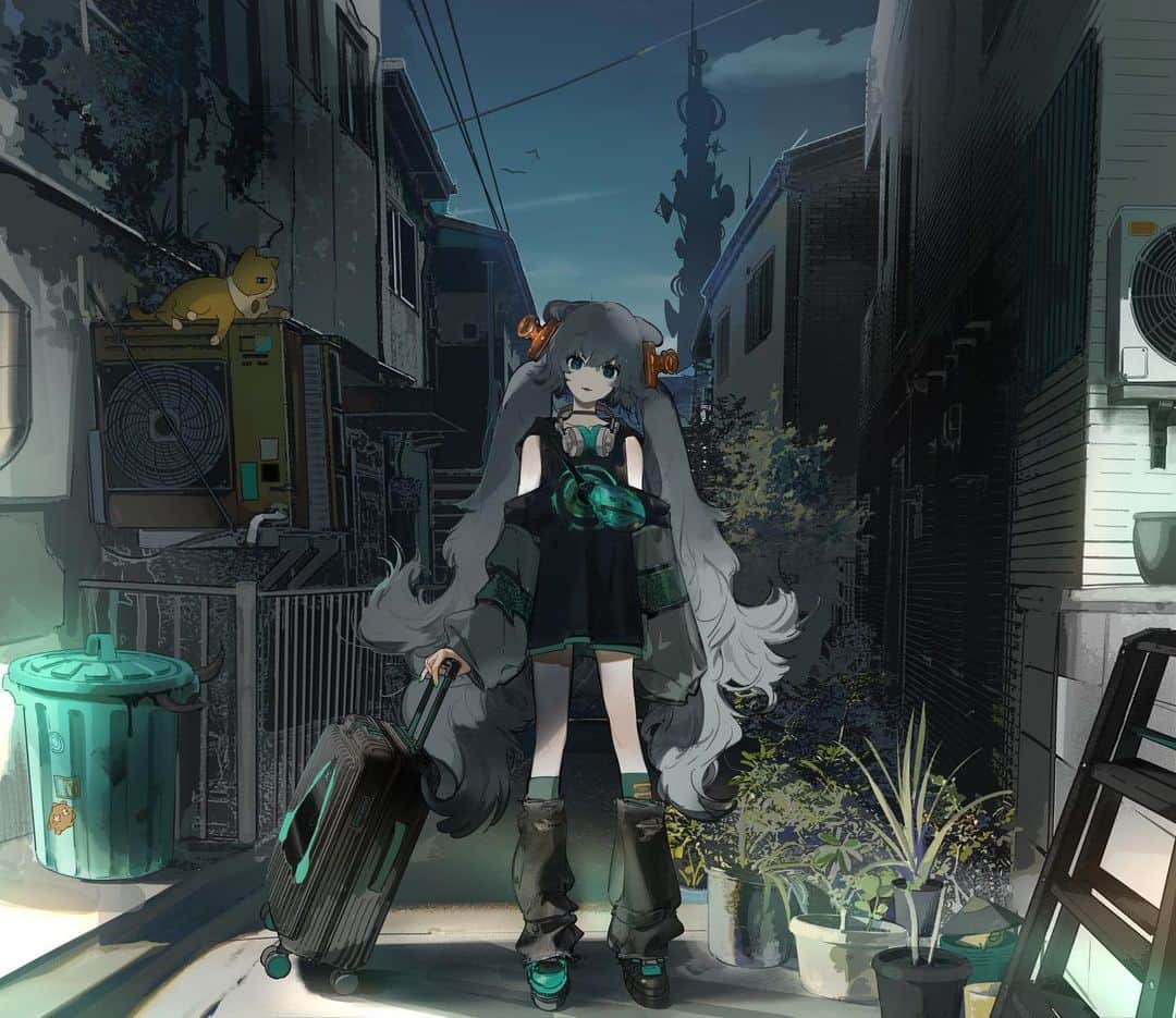 Eveのインスタグラム：「Eve Vocaloid 01 Vocaloid Digital Album 2022.02.09 Release!  Artist : Eve feat.Miku Hatsune  01. sister 02. ナンセンス文学 03. あの娘シークレット 04. ドラマツルギー 05. お気に召すまま 06. アウトサイダー 07. トーキョーゲットー 08. ラストダンス 09. 僕らまだアンダーグラウンド 10. やどりぎ 11. 心予報 12. 群青讃歌」
