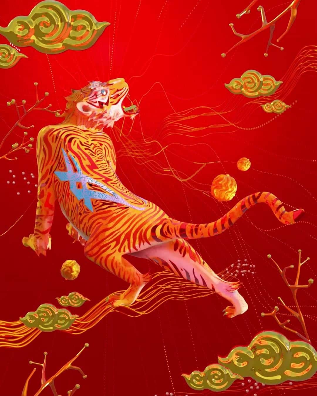 Onitsuka Tigerのインスタグラム：「In celebration of #YearofOnitsukaTiger, @nao_wao_ who is Japanese 3D artist presents the new interpretation of the brand icon.  #OnitsukaTiger」